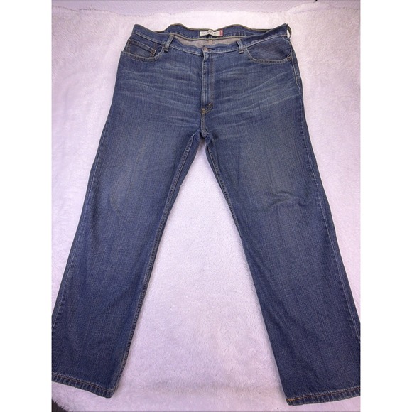 Levi's Other - Levi's 550 Relaxed Fit Straight Jeans Mens 44x32 Dark Wash Stretch Denim